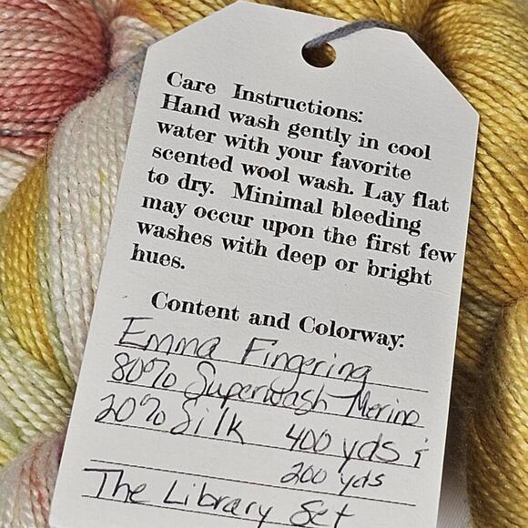 Seventh Magpie Studios "The Liberty Set" Merino / Silk Yarn Hand Dyed 400+ YARDS - Picture 3 of 4